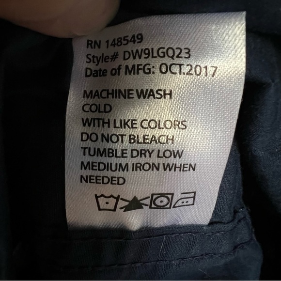 Paper Denim & Cloth Men’s Navy Blue Dotted Button Front Shirt, Size XL - Picture 9 of 9